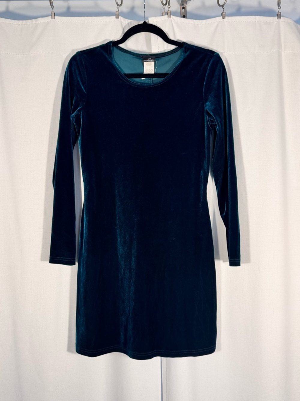 My Michelle Vintage Emerald Green Velvet Mini Dress